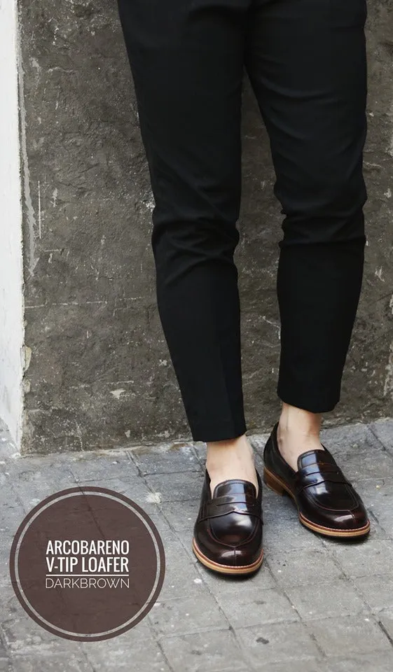 509-1 V-Tip Blutcher Loafer Dark Brown x Wooden