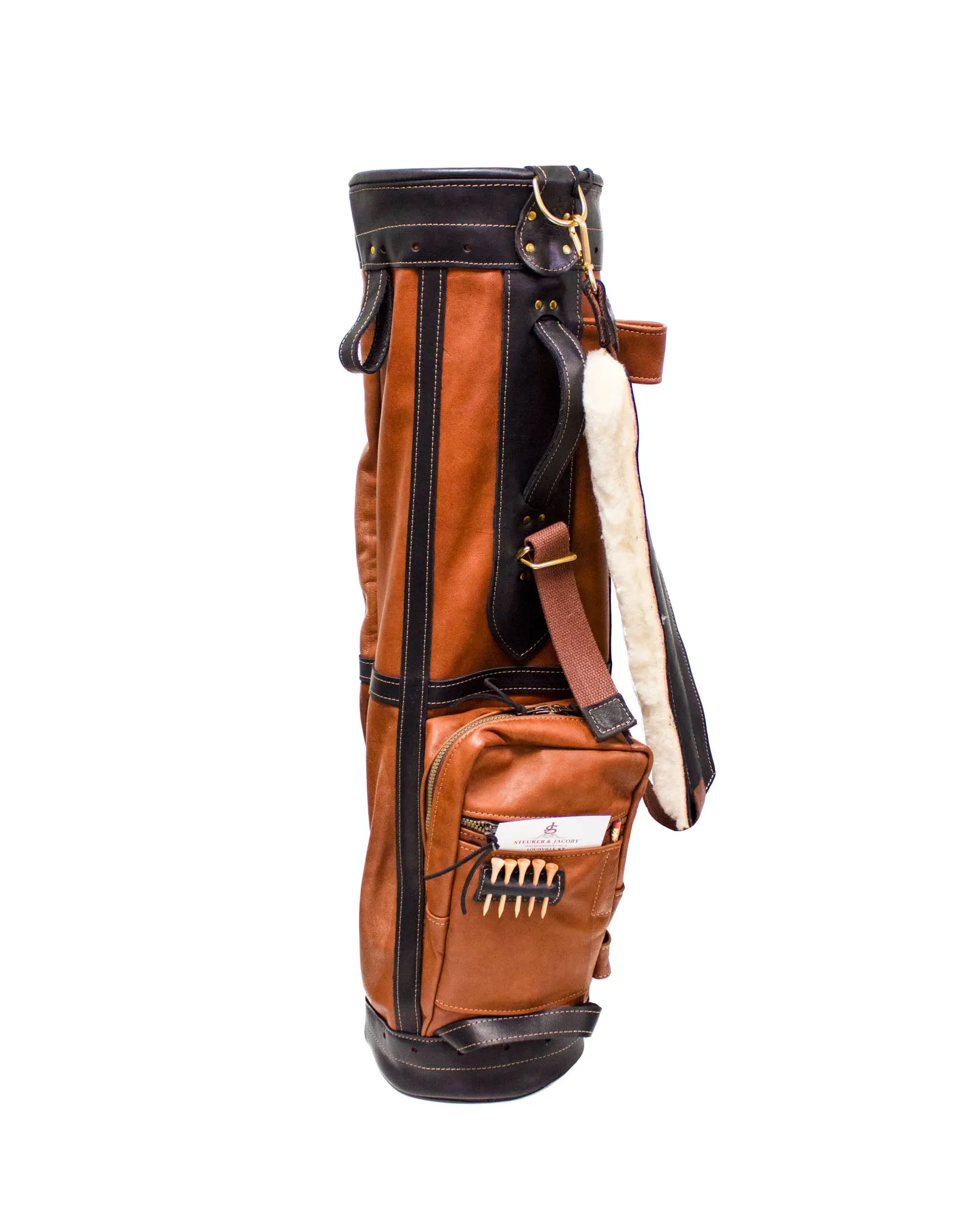 8 Premium Leather Sunday Style Golf Bag