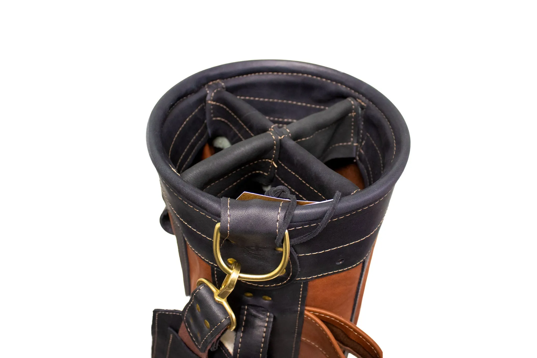 8 Premium Leather Sunday Style Golf Bag