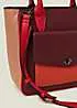 Accessorize Burgundy Colour Block Faux Leather Handbag