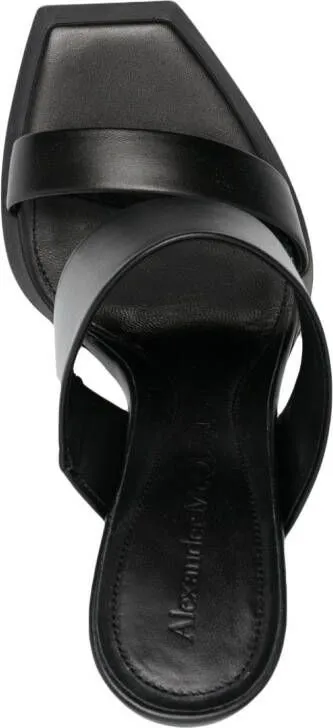 Alexander McQueen Shard 115mm wedge sandals Black