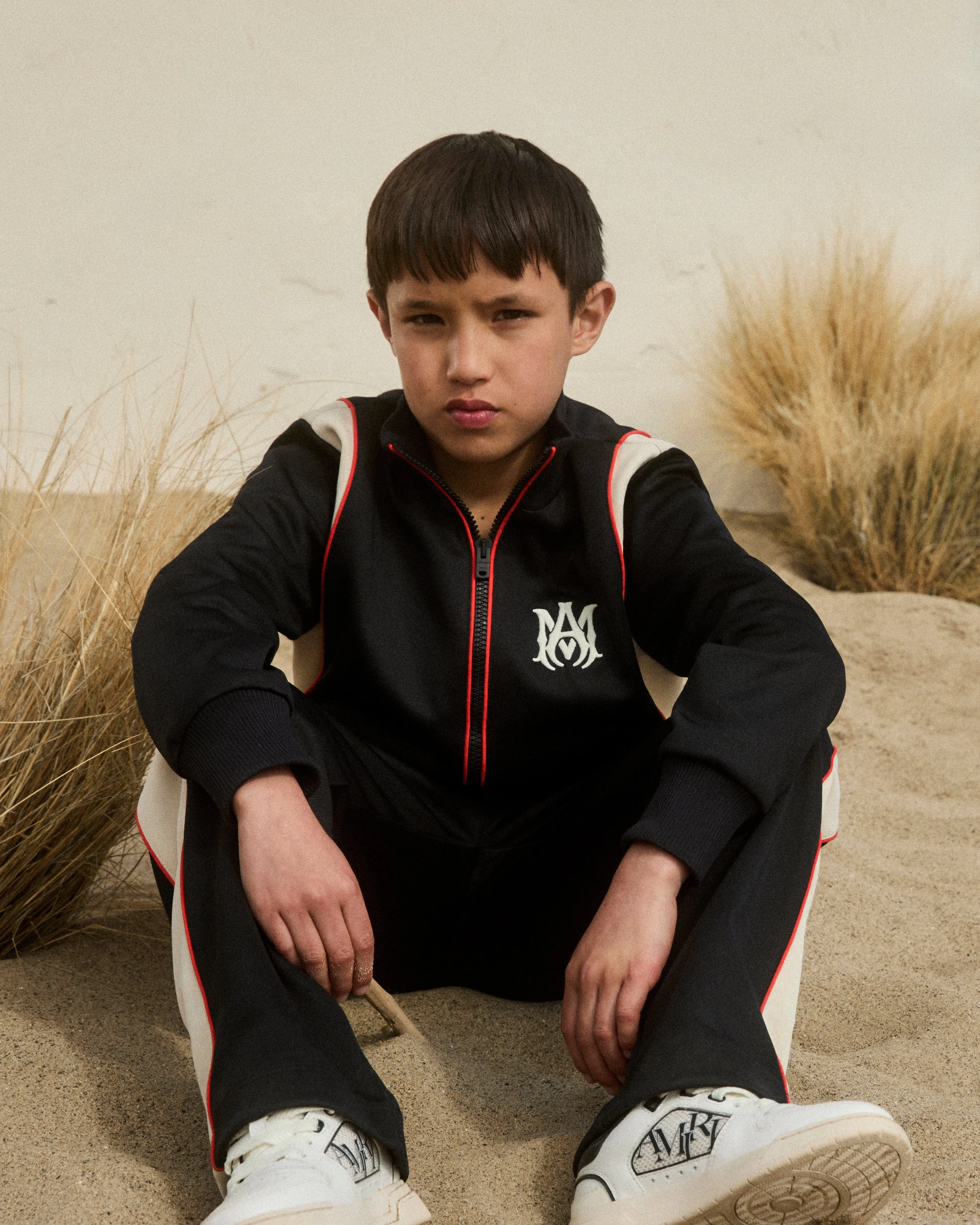 Amiri Kids Arts District Track Jacket in Black