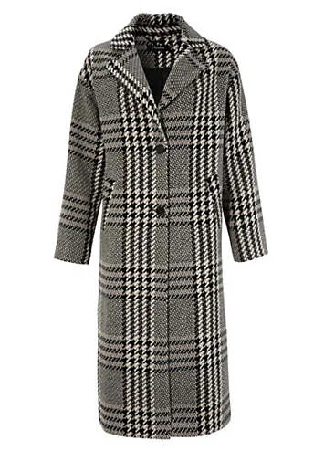 Aniston Casual Checked Winter Coat | Kaleidoscope