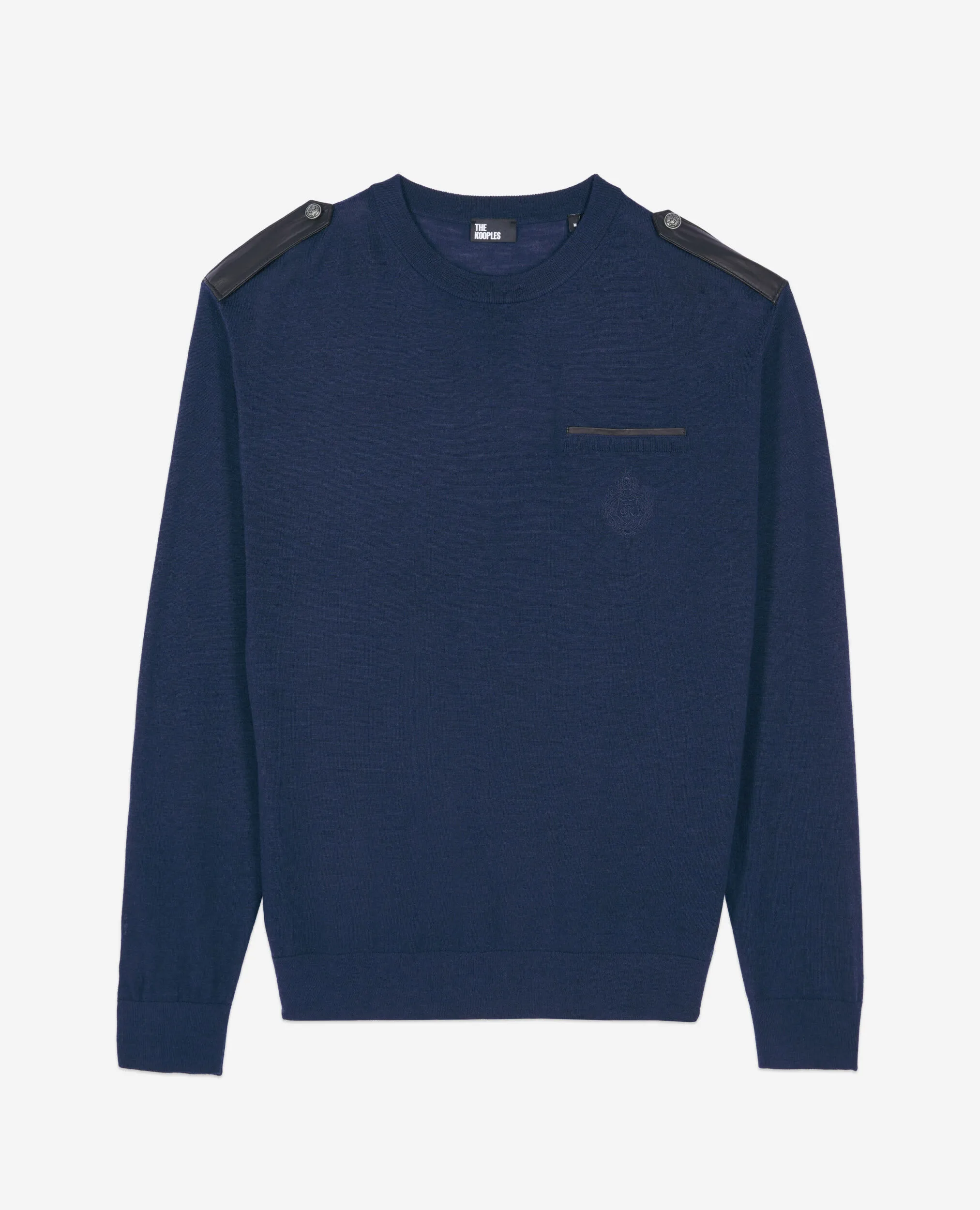 Blue merino wool sweater