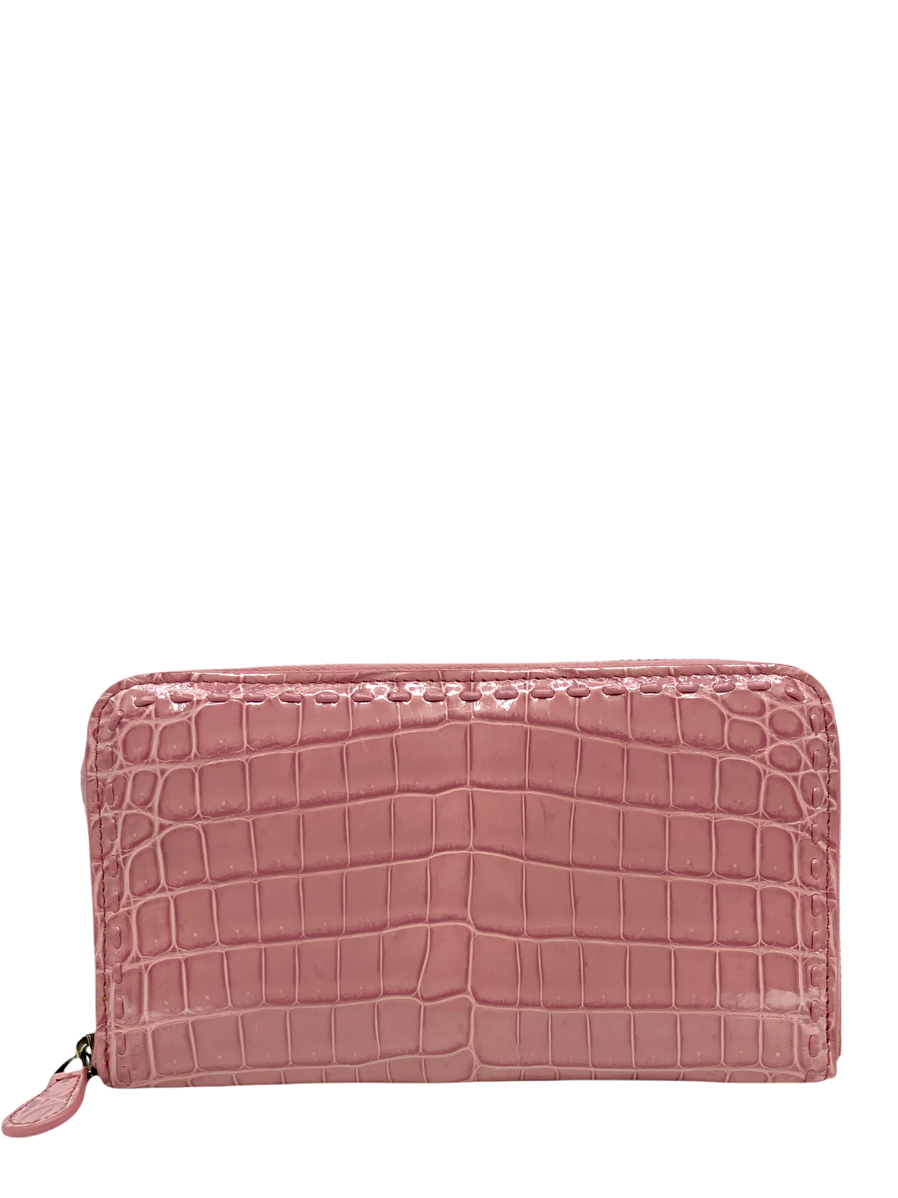 Bottega Veneta Crocodile Continental Wallet