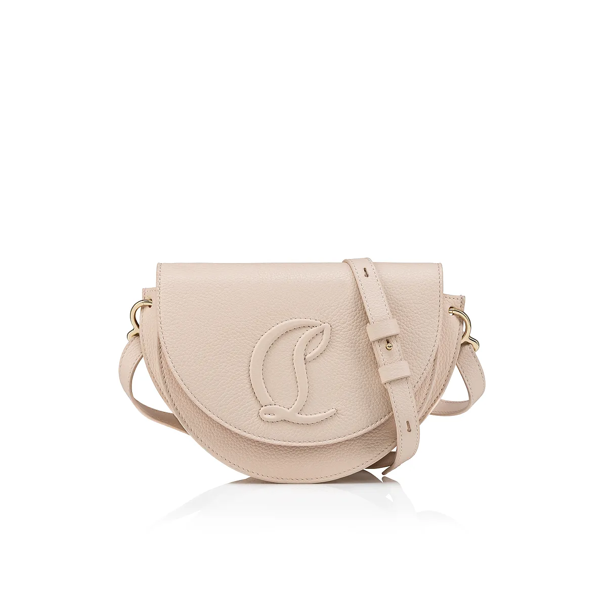 By My Side Crossbody bag - Grained calf leather - Leche