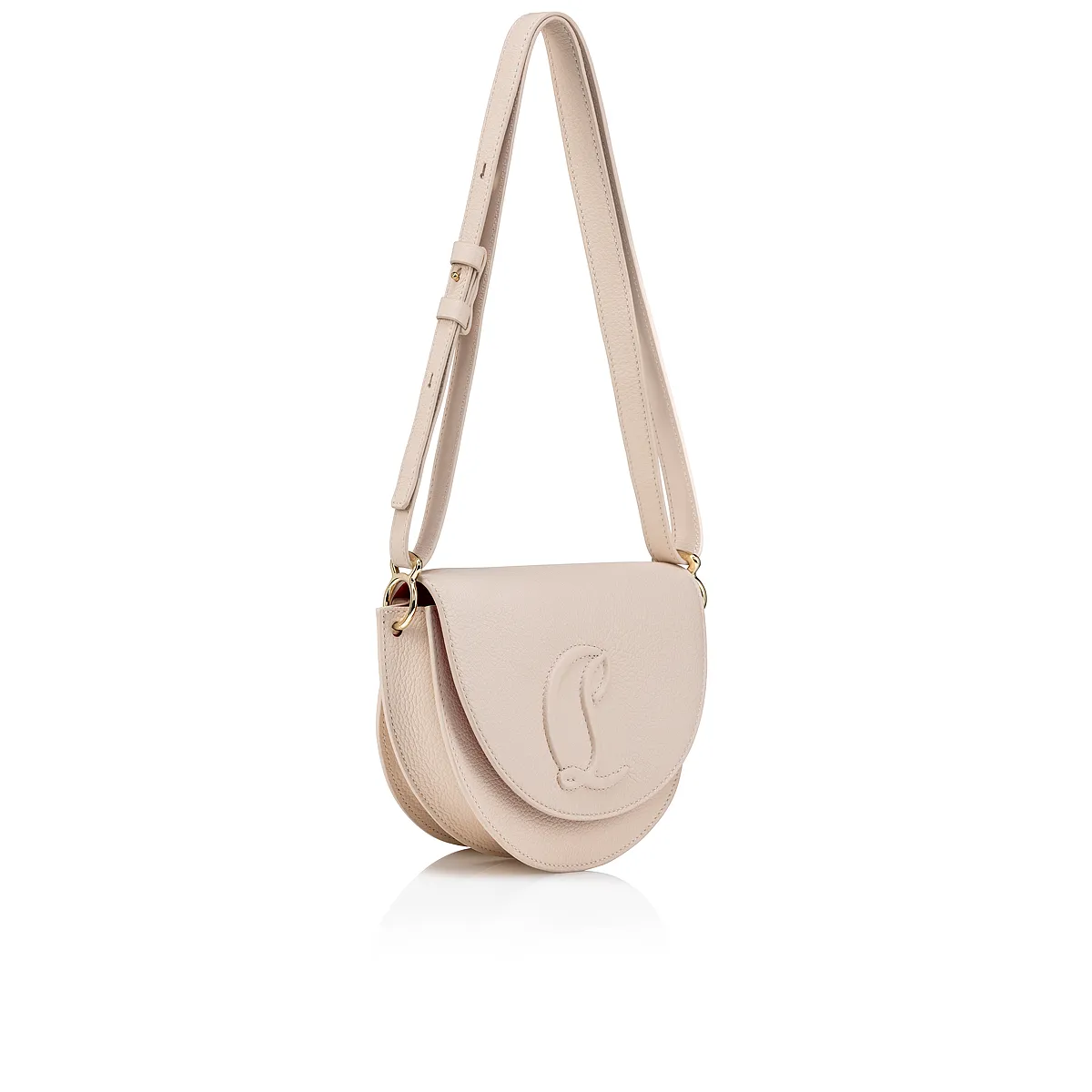 By My Side Crossbody bag - Grained calf leather - Leche