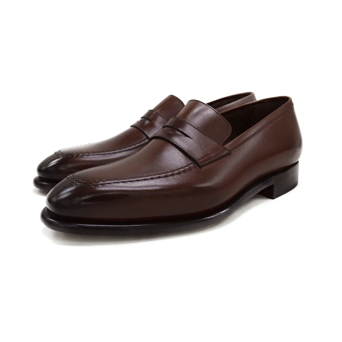 Carlos Santos Penny Loafer (9924)- Dark Brown