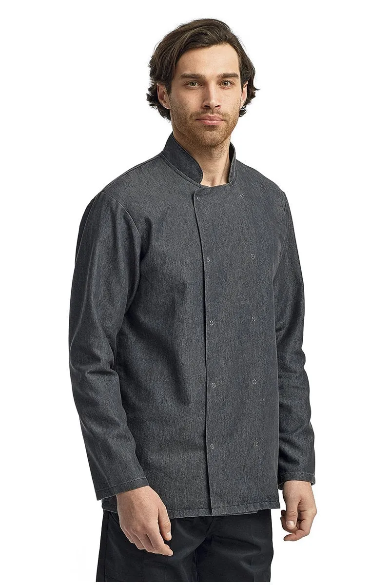 Chef's Black Denim Long Sleeve Coat