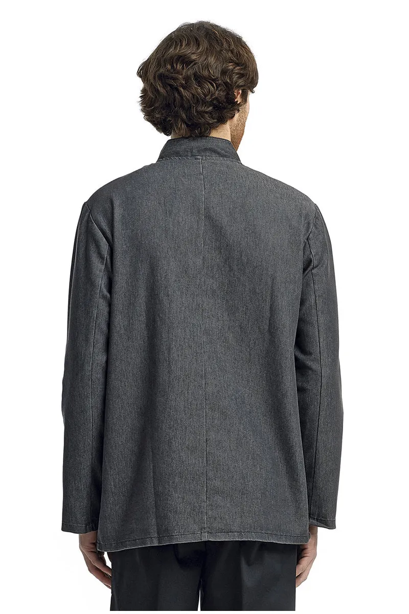 Chef's Black Denim Long Sleeve Coat