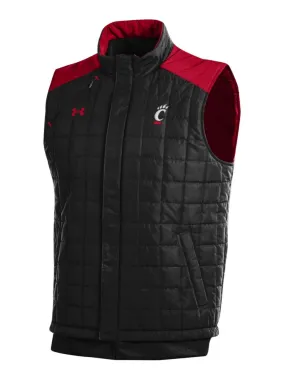 Cincinnati Bearcats Under Armour Black Storm Loose Coldgear Full Zip Vest