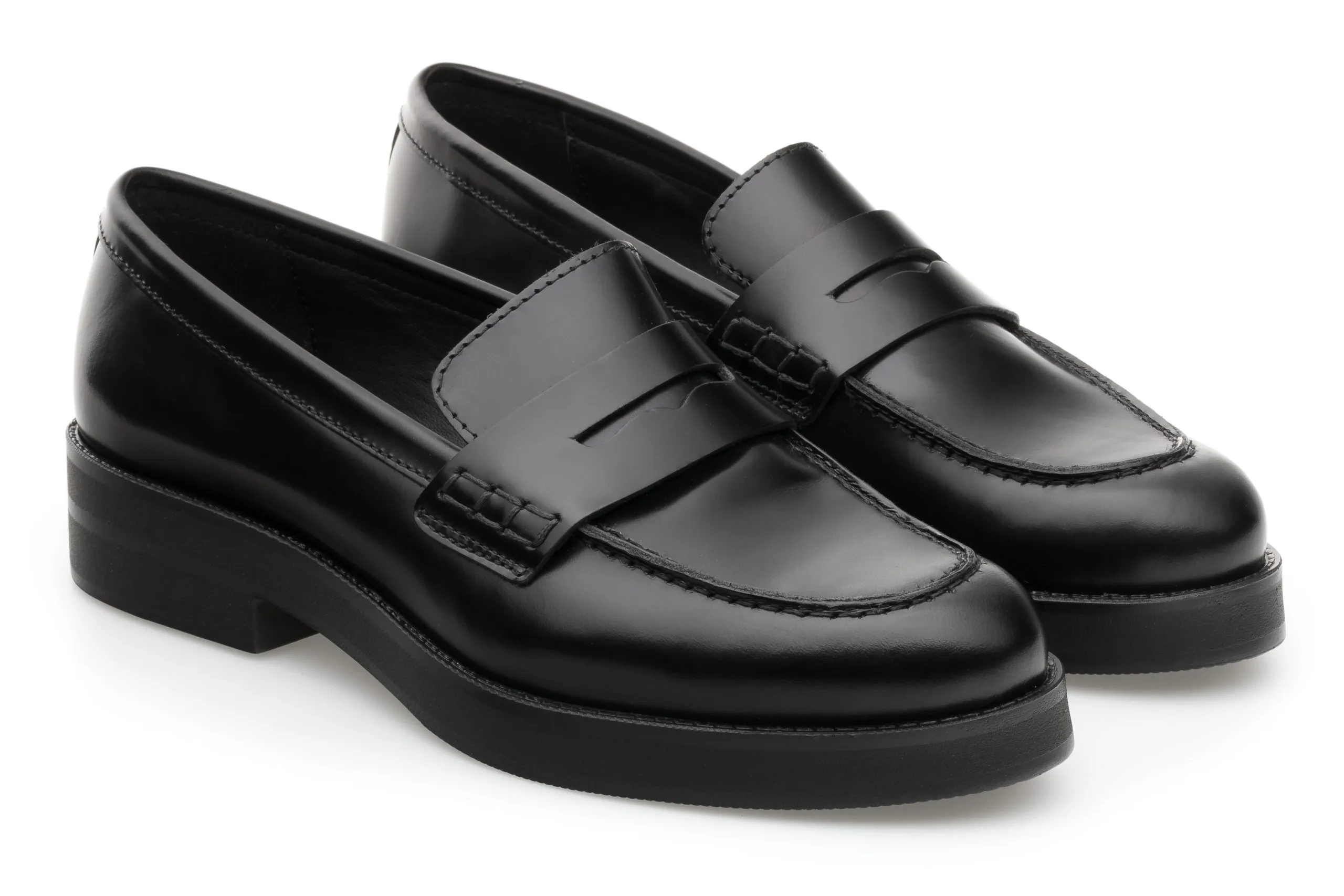 College Loafer in Brushed Leather