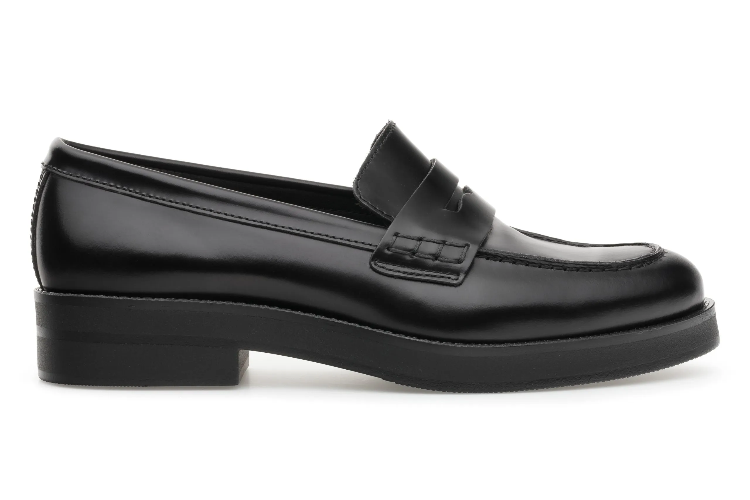 College Loafer in Brushed Leather