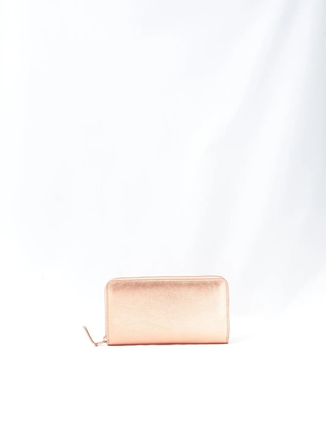 Comme des Garons rose gold leather wallet, 2010