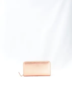 Comme des Garons rose gold leather wallet, 2010