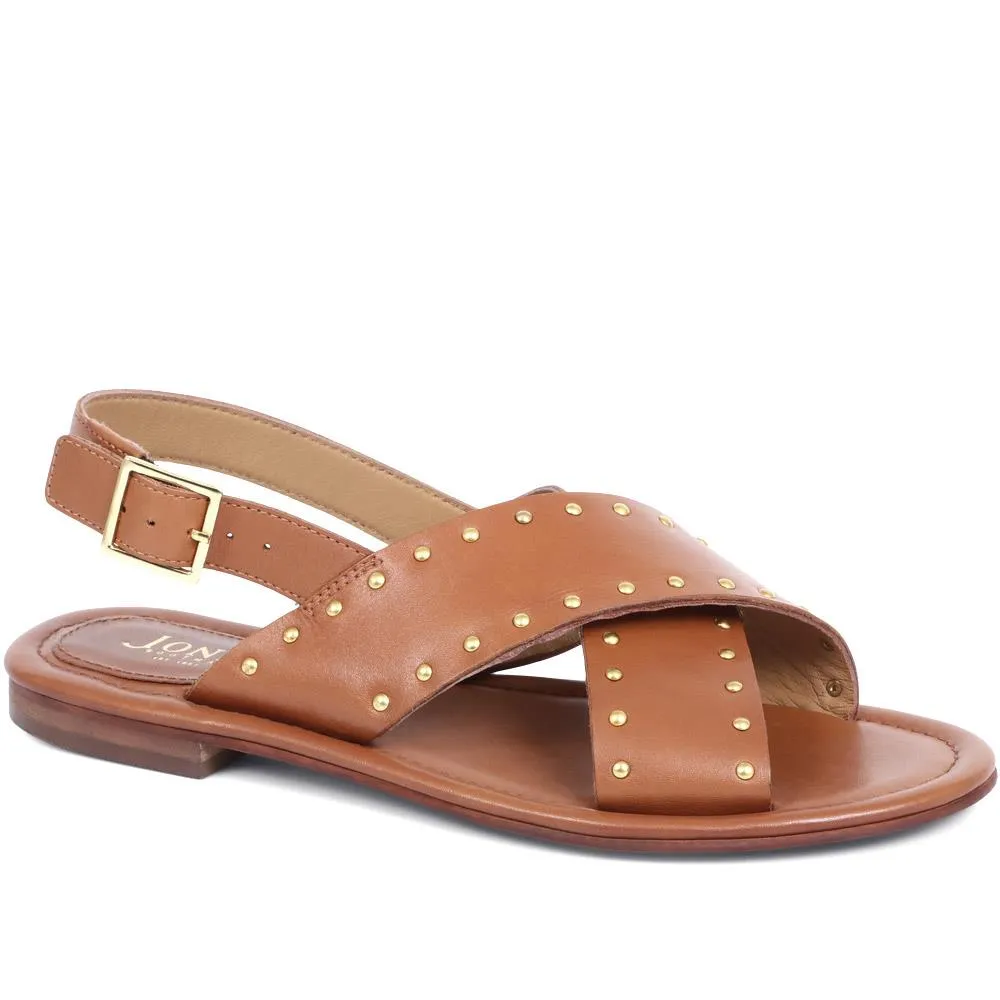 Cross Over Studded Sandals - ELDA / 323 390