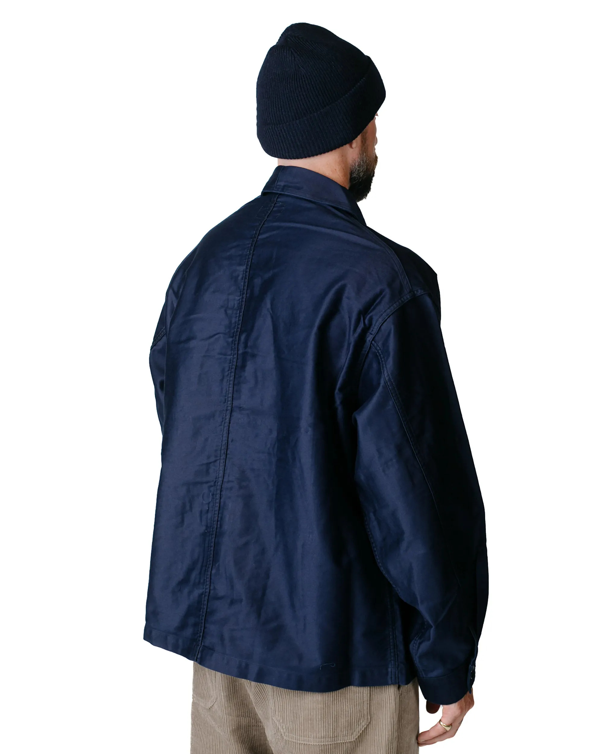 Danton Moleskin Wide Coverall Blue