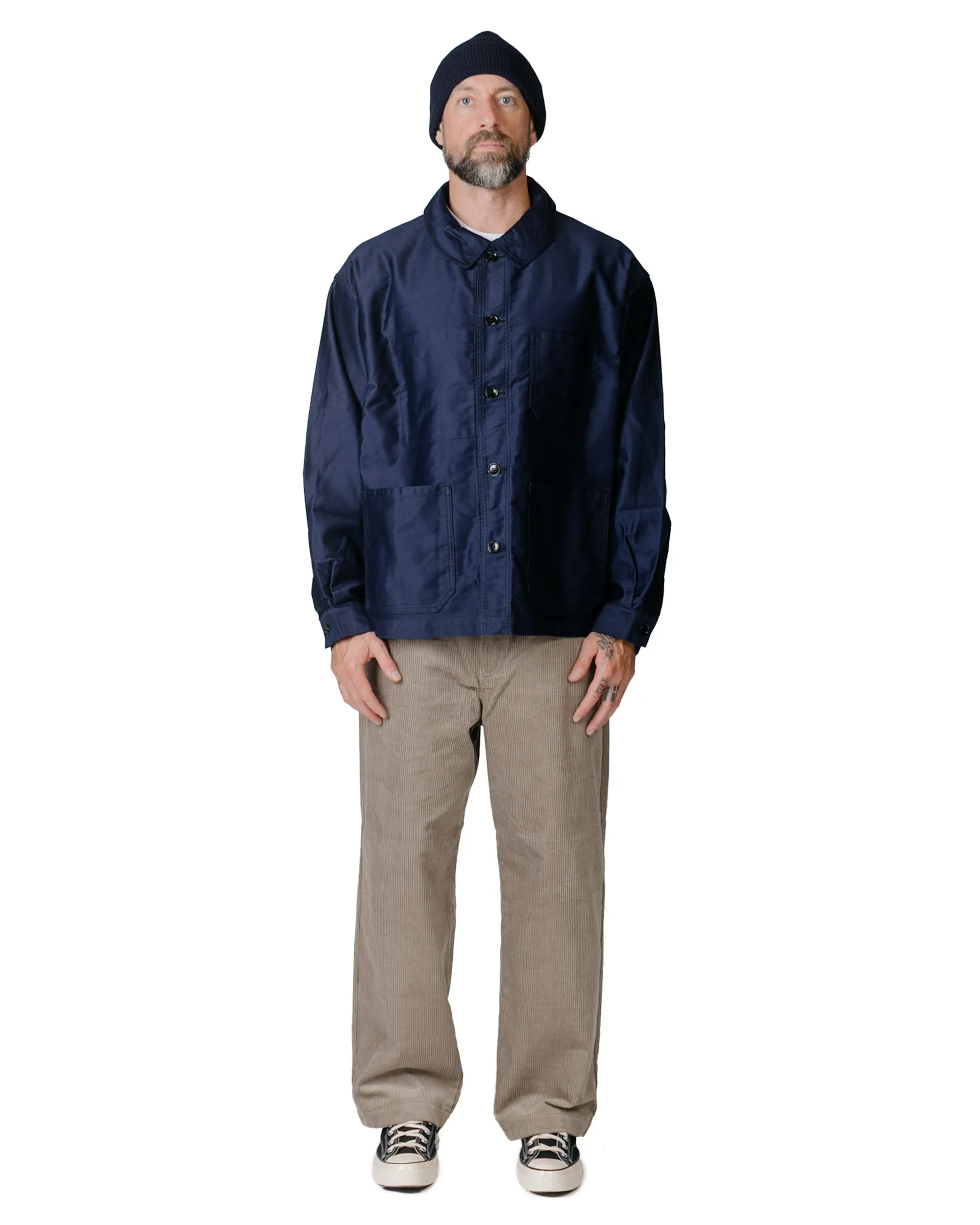 Danton Moleskin Wide Coverall Blue