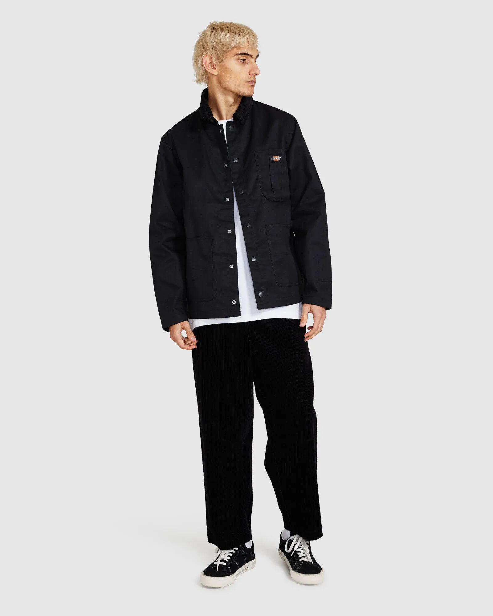 Dickies Baltimore Button Up Coat Black