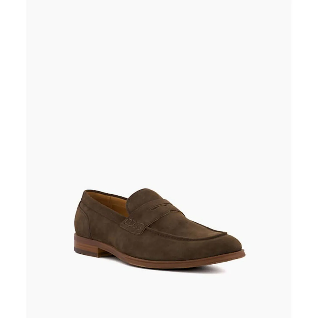 DUNE LONDON Sulli Suede Loafers - Brown