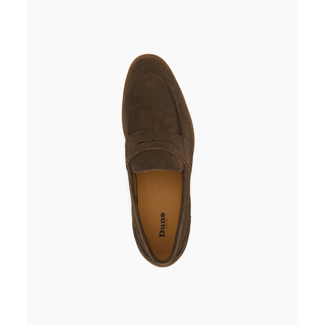 DUNE LONDON Sulli Suede Loafers - Brown