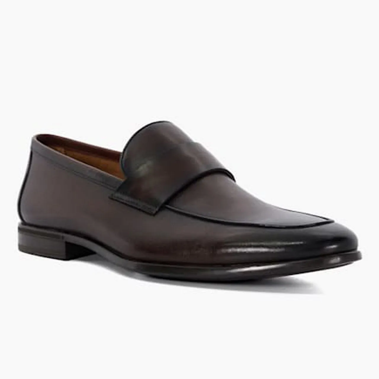 DUNE LONDON Sylas Penny Loafers - Brown