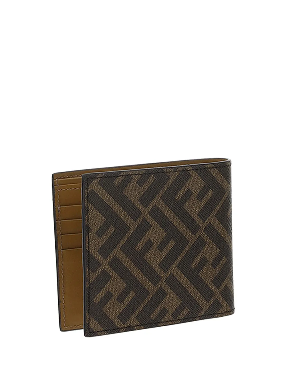 Fabric Bi-fold Wallet - Brown