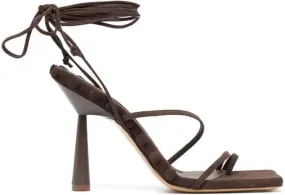 GIABORGHINI GIA RHW Rosie 36 suede sandals Brown