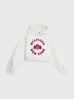 Girls 3-7 Varsity Cropped Relaxed Hoodie Sweatshirt | Sweatshirts & Hoodies | Tommy Kids