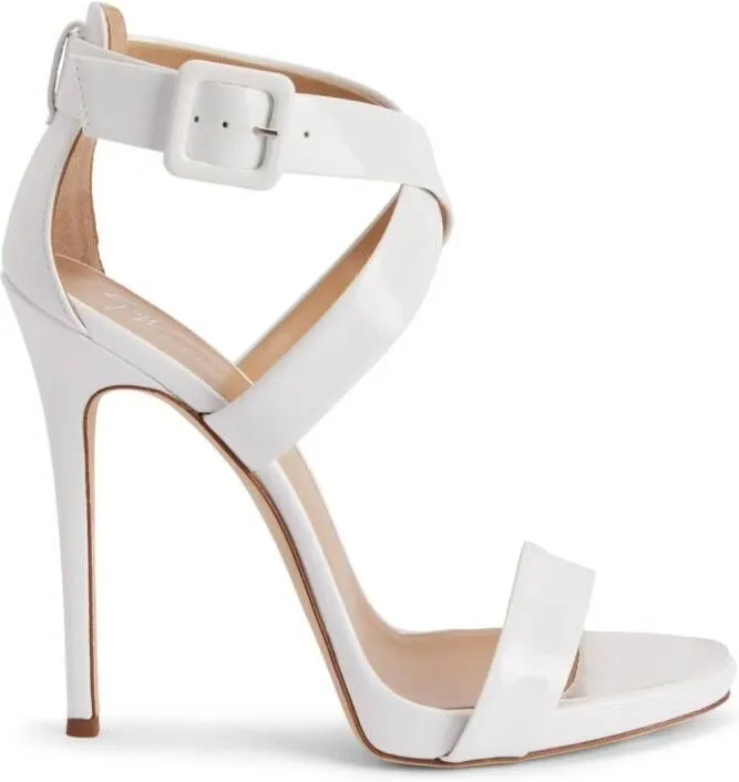 Giuseppe Zanotti Bellis 120mm platform sandals White