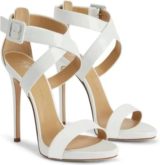 Giuseppe Zanotti Bellis 120mm platform sandals White