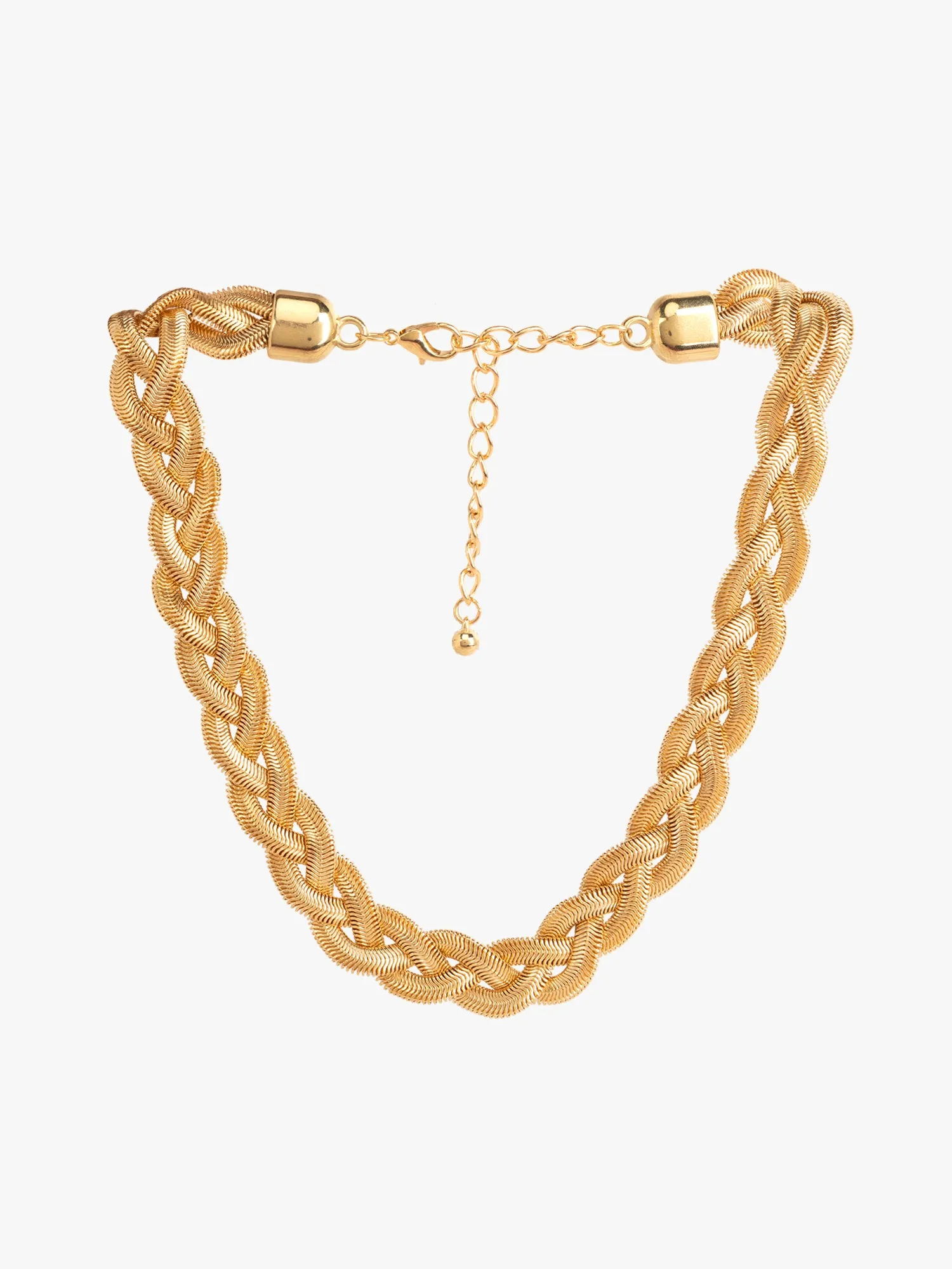 Gold Braided Necklace