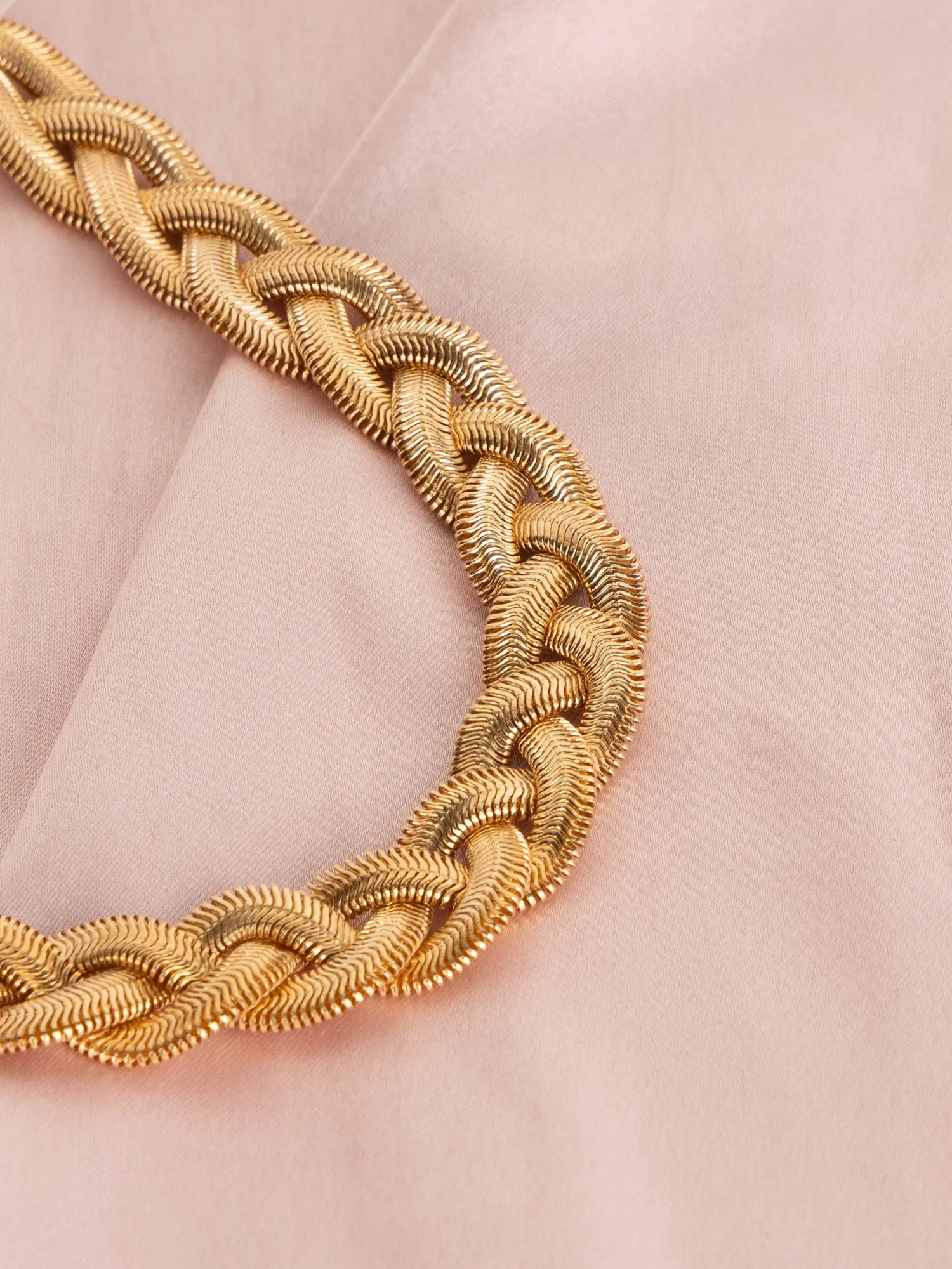 Gold Braided Necklace