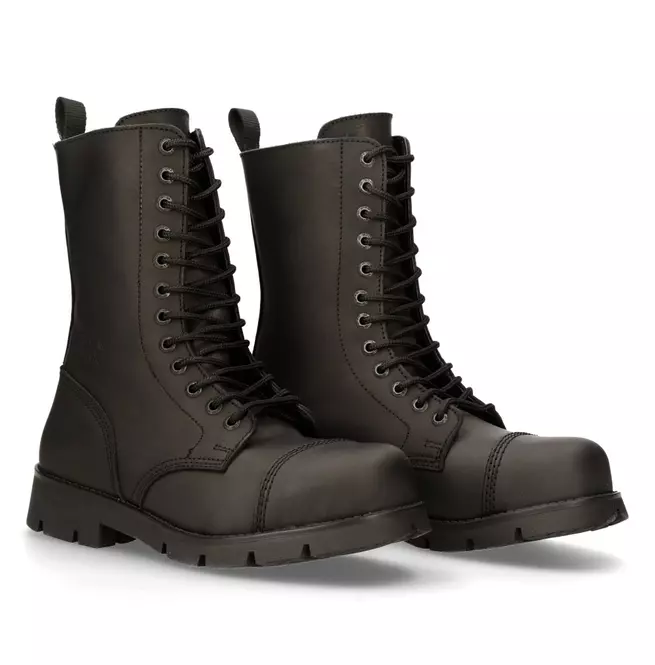 Gothic Genuine Leather Black Boots