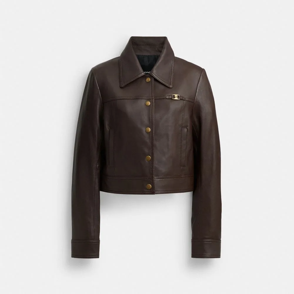 HERITAGE C SNAP FRONT SHRUNKEN JACKET