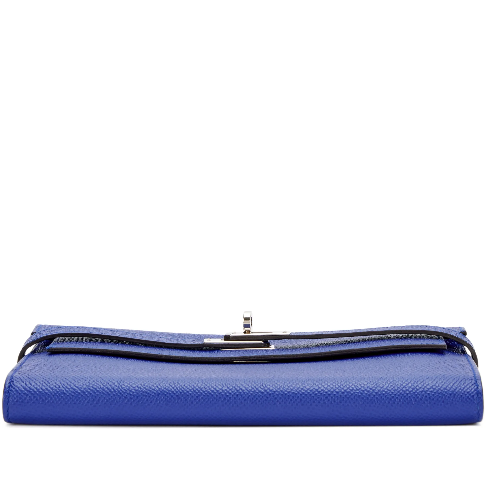 Hermès Bleu Electrique Epsom Kelly Wallet Palladium Hardware, 2015