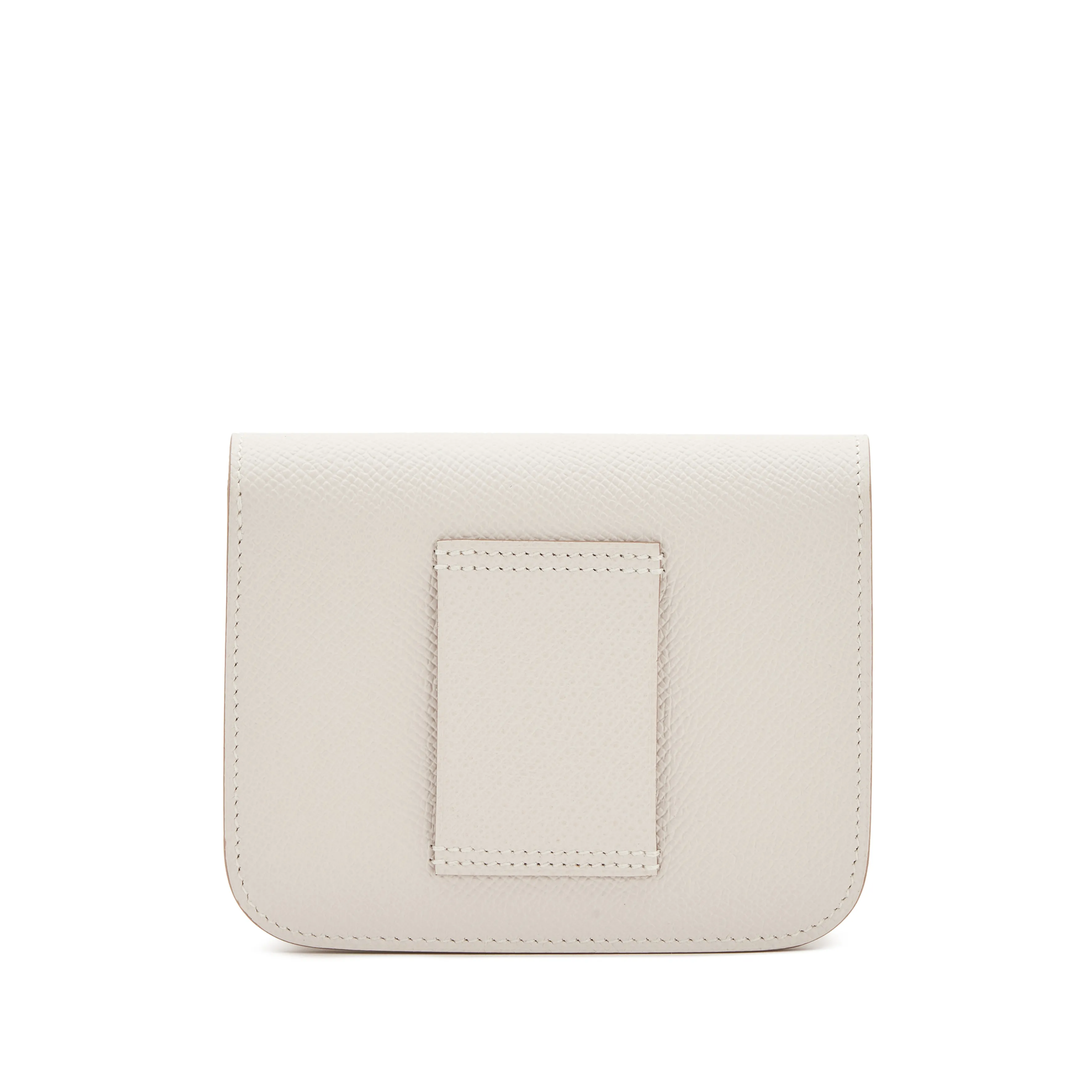 Hermès Gris Pale Epsom Constance Slim Wallet Palladium Hardware, 2023