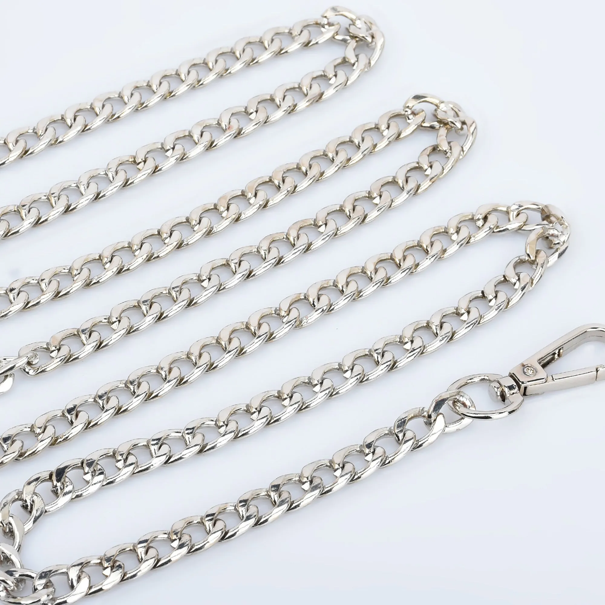 High Quality 9mm Width Iron Flat Chain Metal Shoulder Handbag Strap Chain purse chain 60cm/120cm Length to choose 1pcs 10281