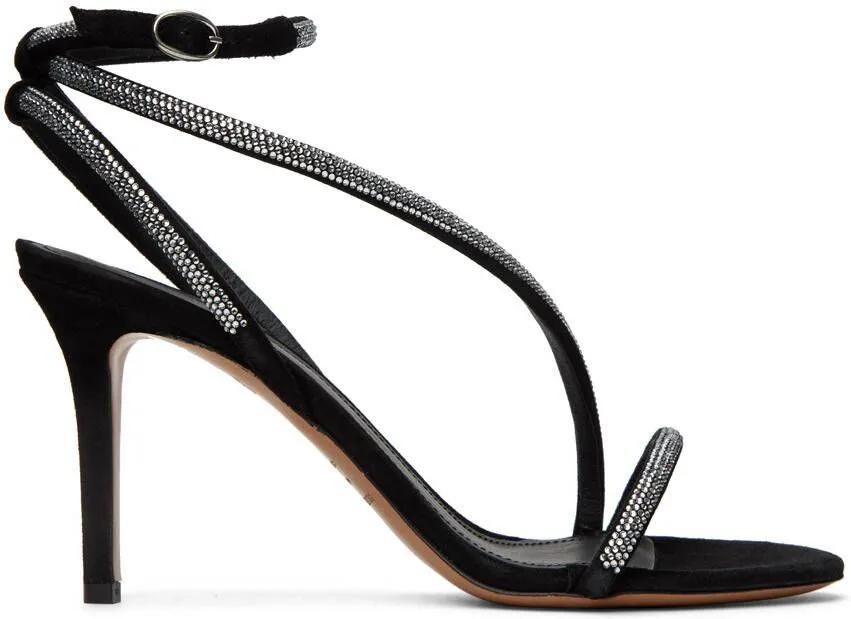 Isabel Marant Black Atria Heeled Sandals