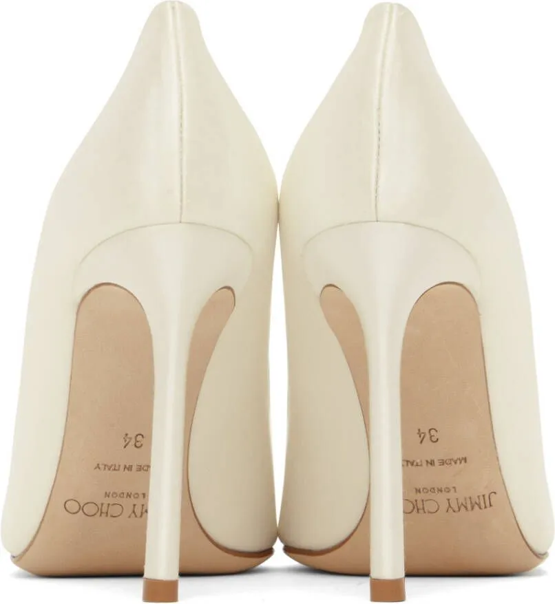 Jimmy Choo Off-White Romy 100 Heels