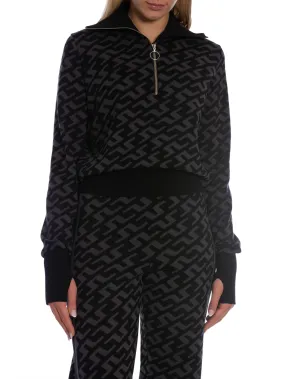 J.LINDEBERG KERLA KNITTED ZIP BLACK