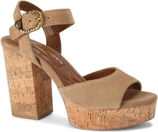 Kurt Geiger London Mayfair 105mm suede sandals Neutrals