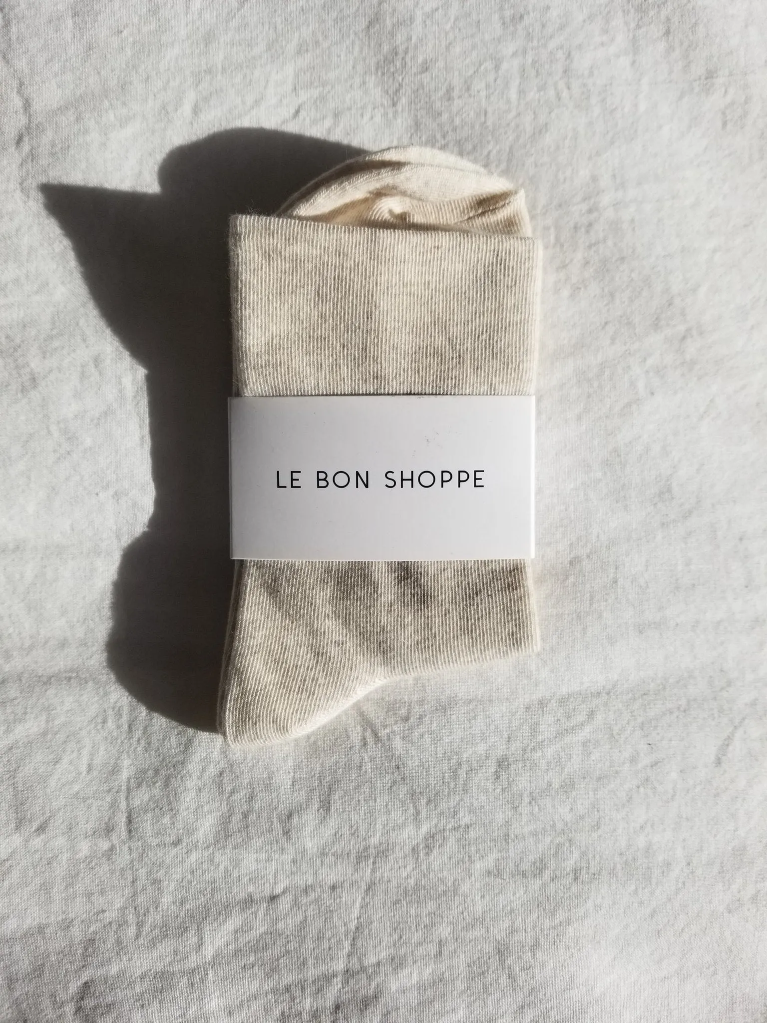 Le Bon Sneaker Socks- Oatmeal