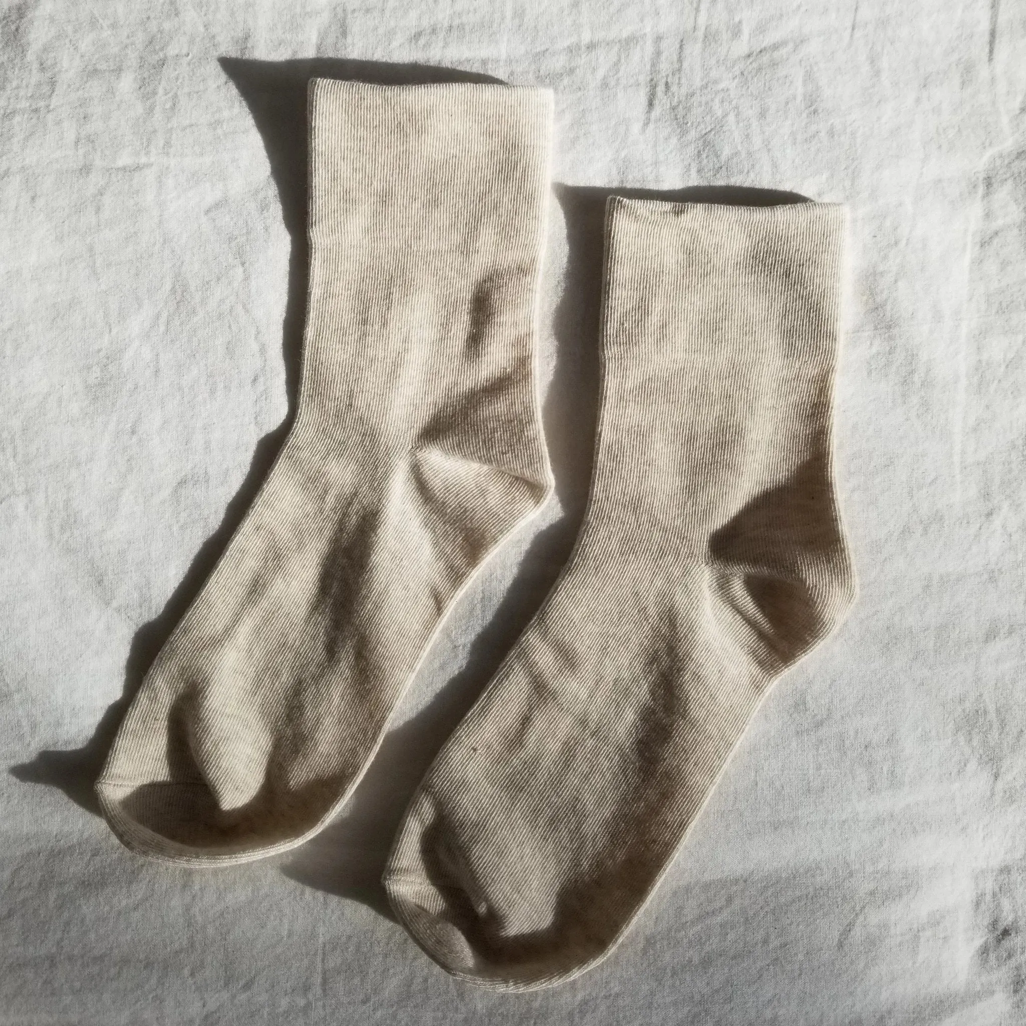 Le Bon Sneaker Socks- Oatmeal