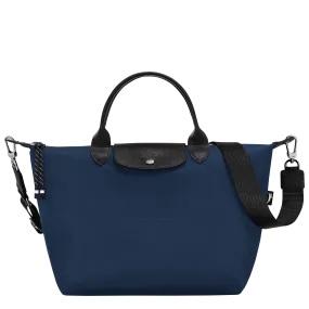 Le Pliage Energy L Handbag Navy - Recycled canvas