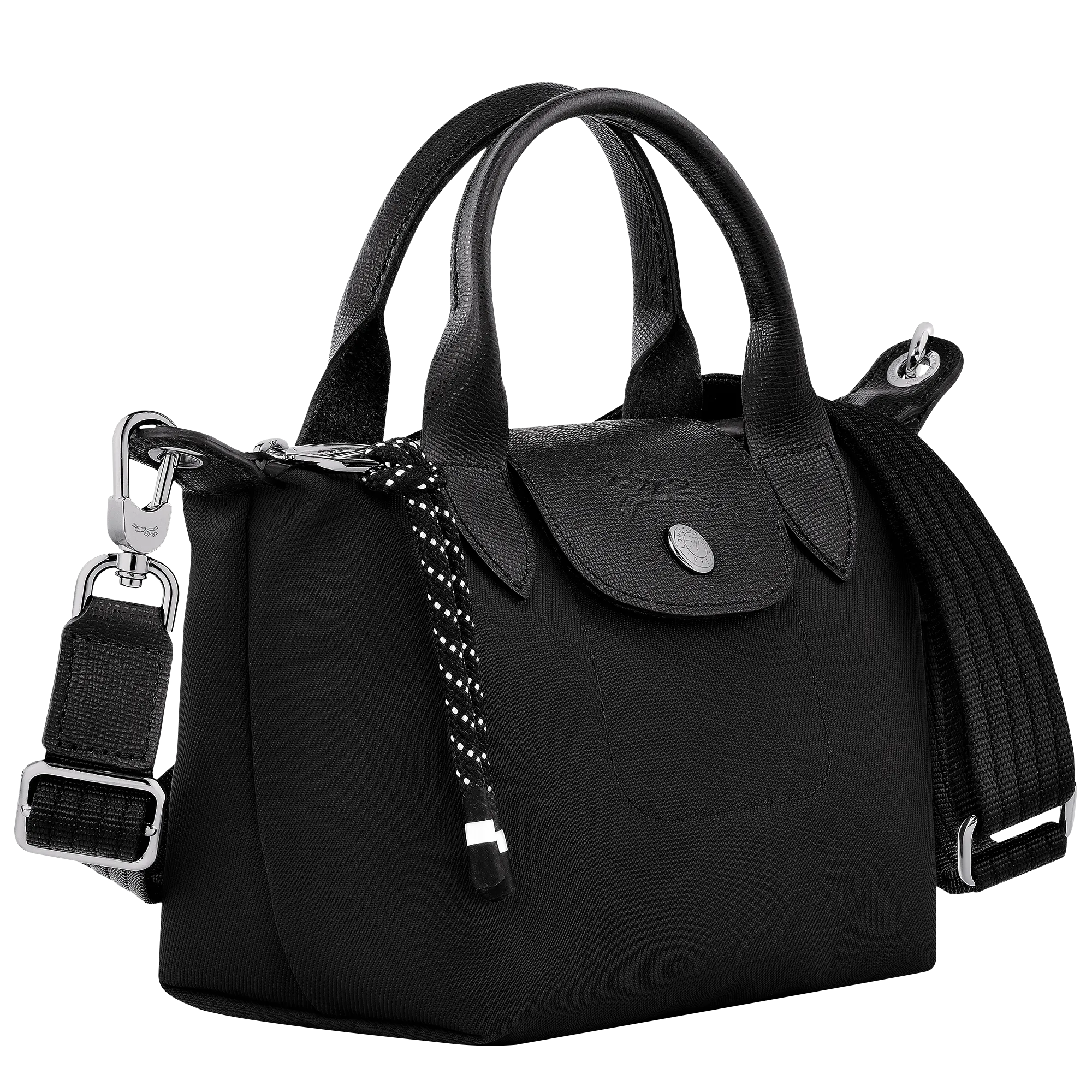 Le Pliage Energy XS Handbag Black - Recycled canvas