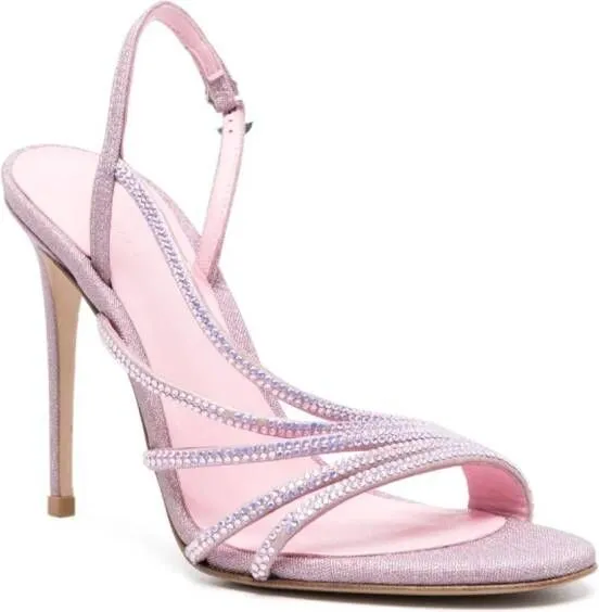 Le Silla Scarlet 105mm rhinestone-embellished sandals Pink