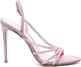 Le Silla Scarlet 105mm rhinestone-embellished sandals Pink