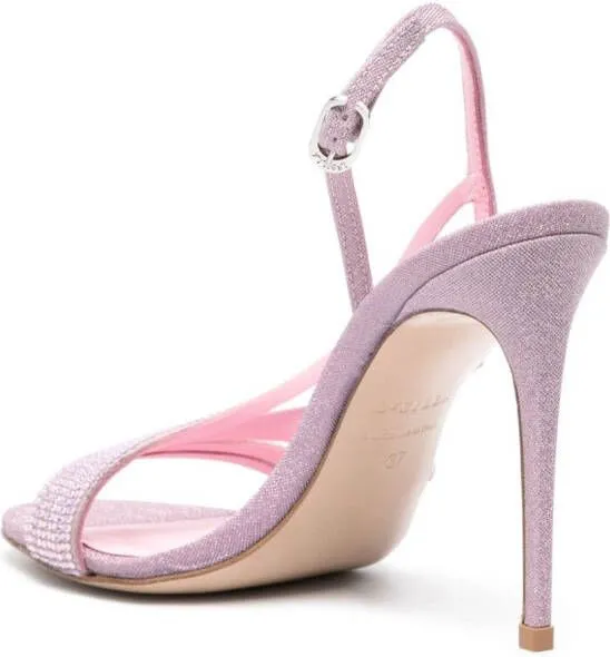 Le Silla Scarlet 105mm rhinestone-embellished sandals Pink