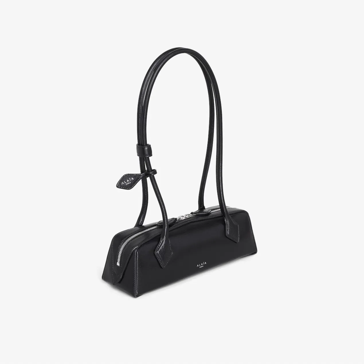 LE TECKEL MEDIUM BAG IN GOATSKIN - BLACK